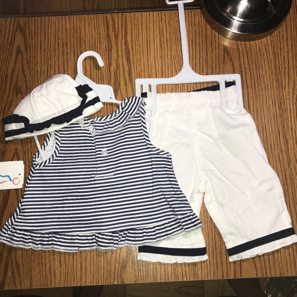 BT Kids girls 6-9 months sailor outfit NWT - Picture 3 of 5
